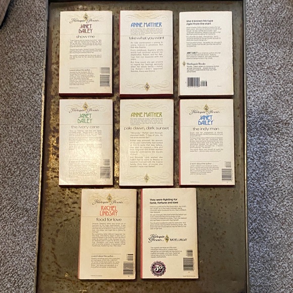 Harlequin Presents VTG Romance Novels/Lot of 8. Dailey, Mather, & Lindsay. - Picture 3 of 16